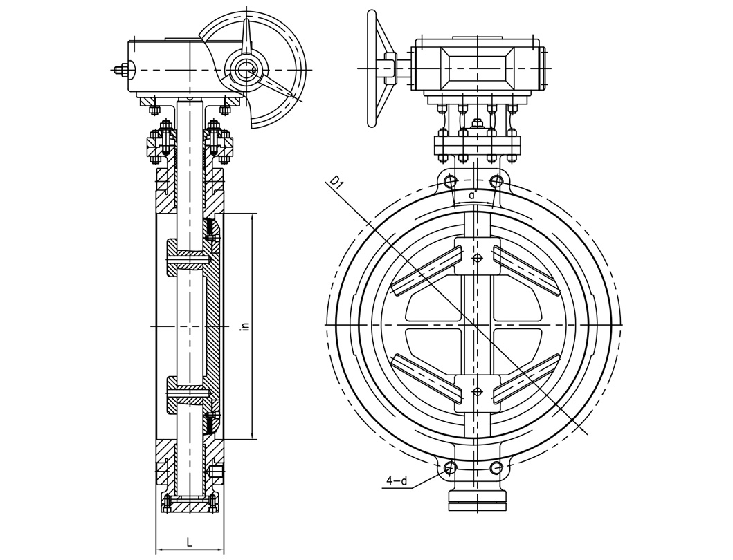 DOUBLE ECCENTRIC BUTTERFLY VALVE